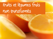 Fruits et légumes frais non transformés